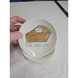 Kellie Montana 5" Stoneware‎ Plate Thankgiving Trinket Dish Hello Cutie Pie